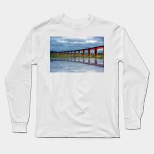 Reflections of a Flood - The River Murray, Murray Bridge, South Australia Long Sleeve T-Shirt